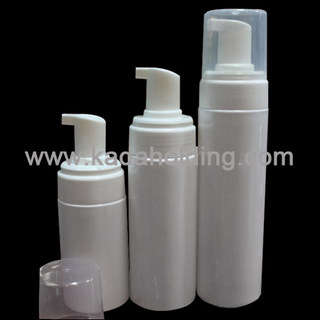100ml 150ml 200ml white PET foam bottle with foam pump