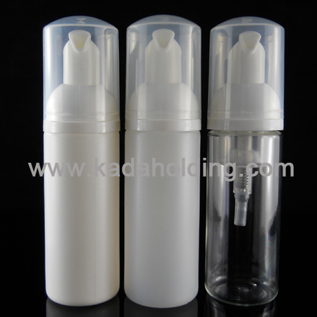 50ml plastic cosmetic foaming bottle(white,frosted,clear)