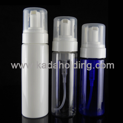 100ml 150ml 200ml cylinder plastic PET foamer bottle