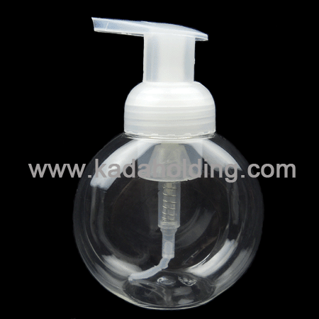 250ml Transparent PET Soap Foam Pump Bottle