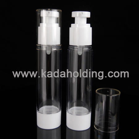 50ml airless bottle in AS plastic